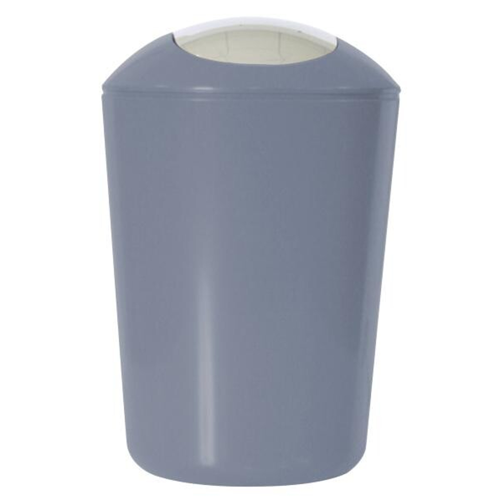 Schwingdeckeleimer grau Kunststoff H/D: ca. 30x20 cm ca. 5 l