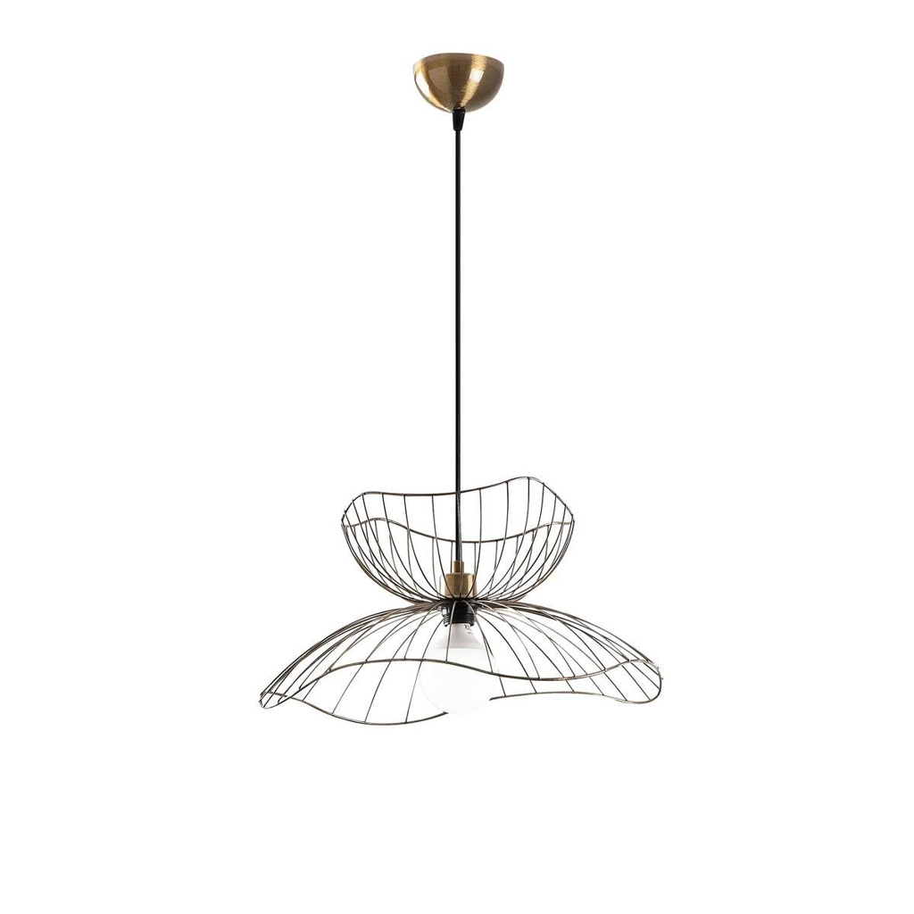 Opviq Pendelleuchte Farac-6391 B/H/T/L/D: ca. 50x121x50x50x50 cm E27 1 Brennstellen