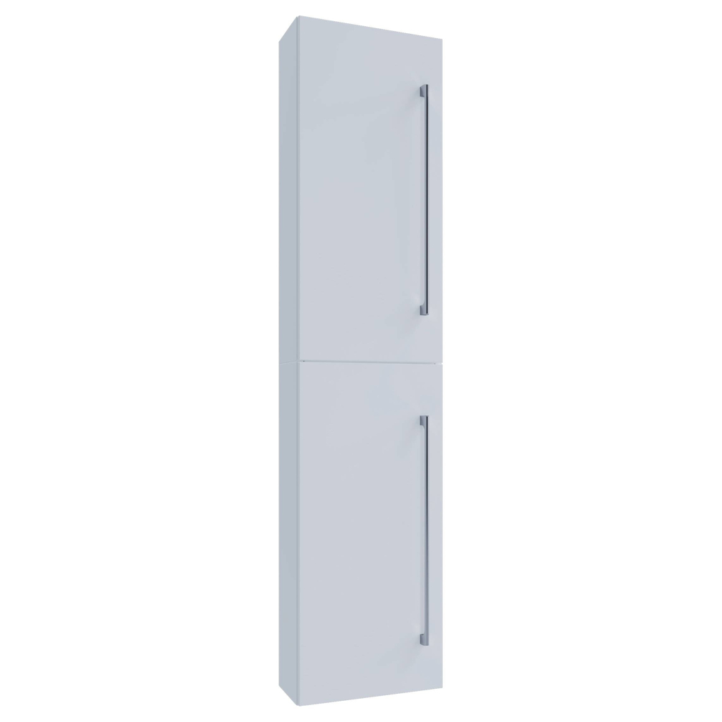 Hochschrank Badinos weiß Alu Optik B/H/T: ca. 33x150x22 cm