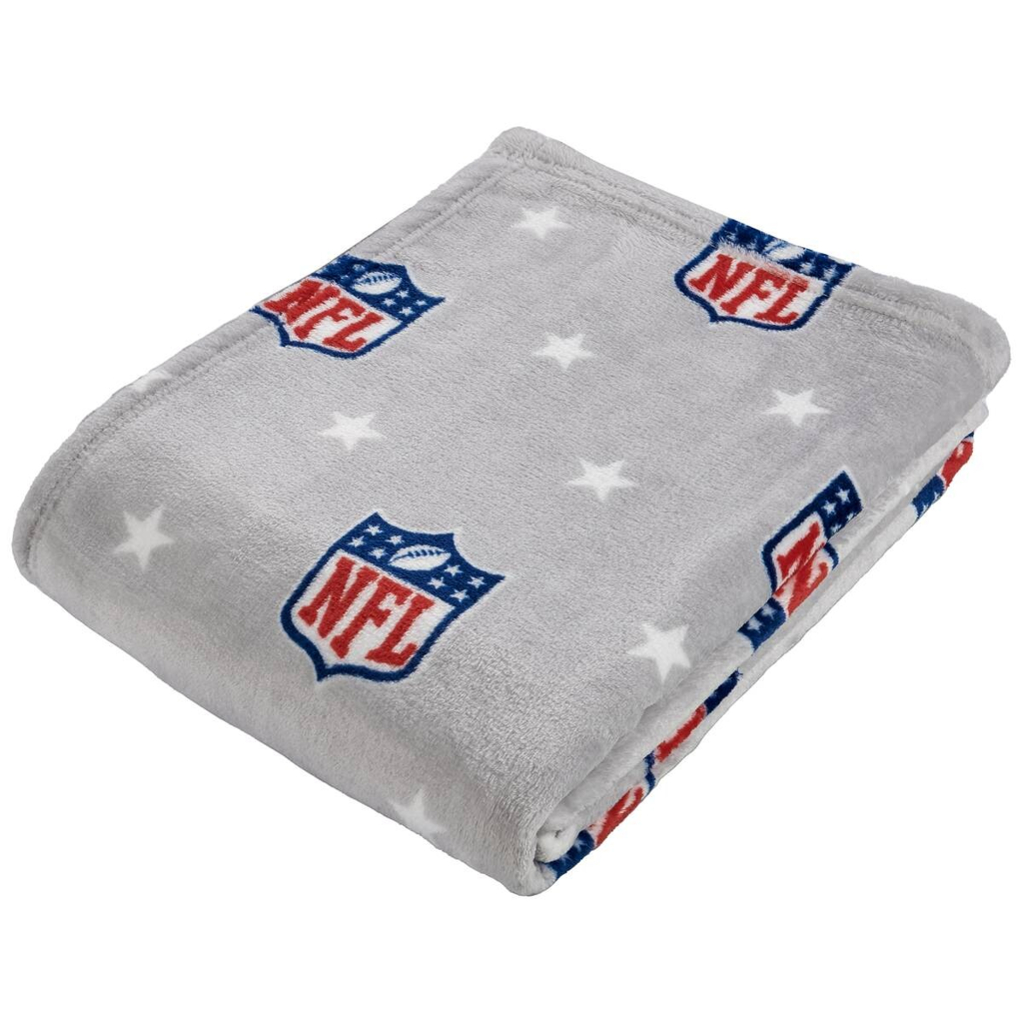 Wohndecke NFL grau Polyester B/L: ca. 130x160 cm