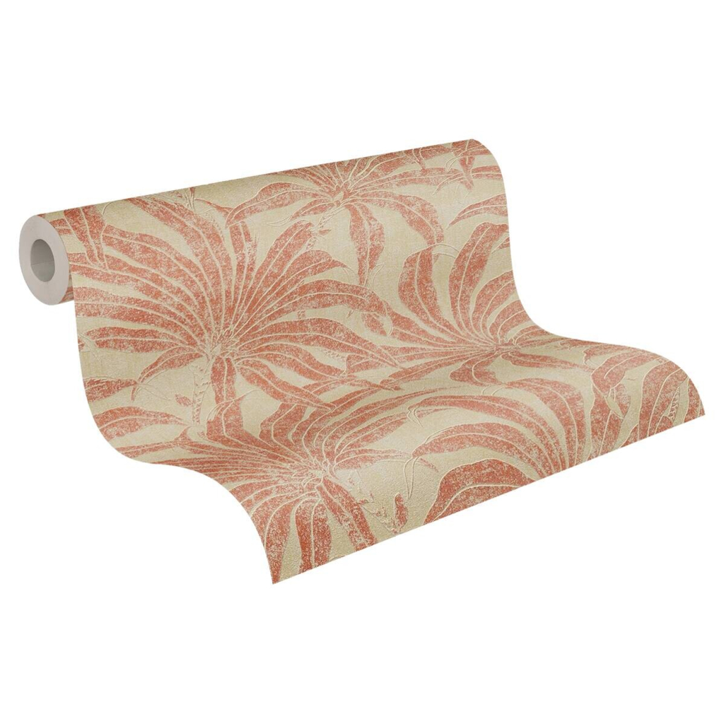 A.S.Creation Vliestapete rot orange beige B/H/D: ca. 53x1005x9,6 cm