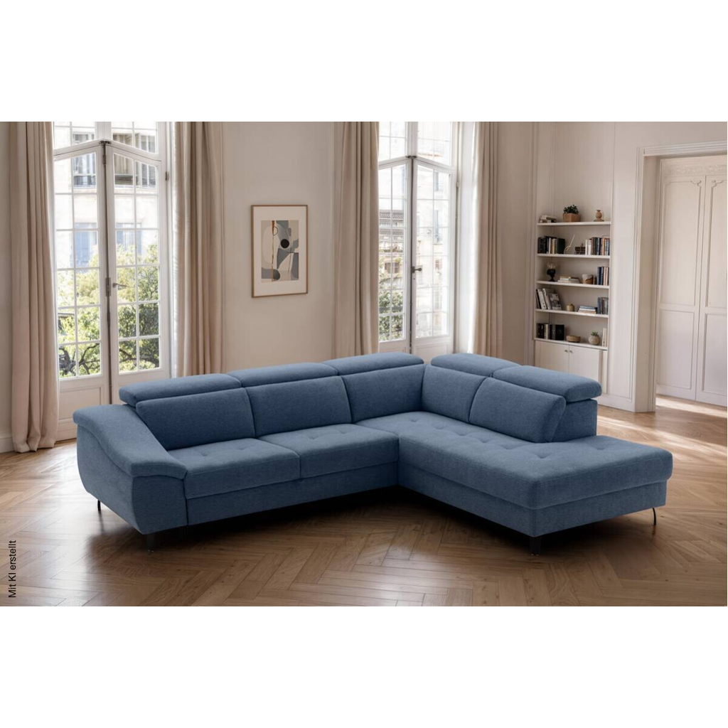 Ecksofa mit Bettfunktion Ocean Flachgewebe B/H/T: ca. 280x96x238 cm