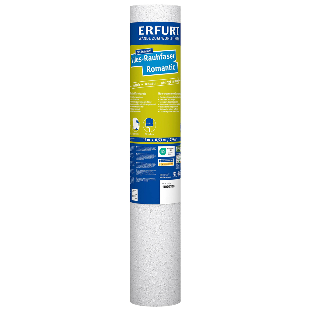 Erfurt Rauhfaser Romantic weiß B/L: ca. 53x1500 cm strukturiert