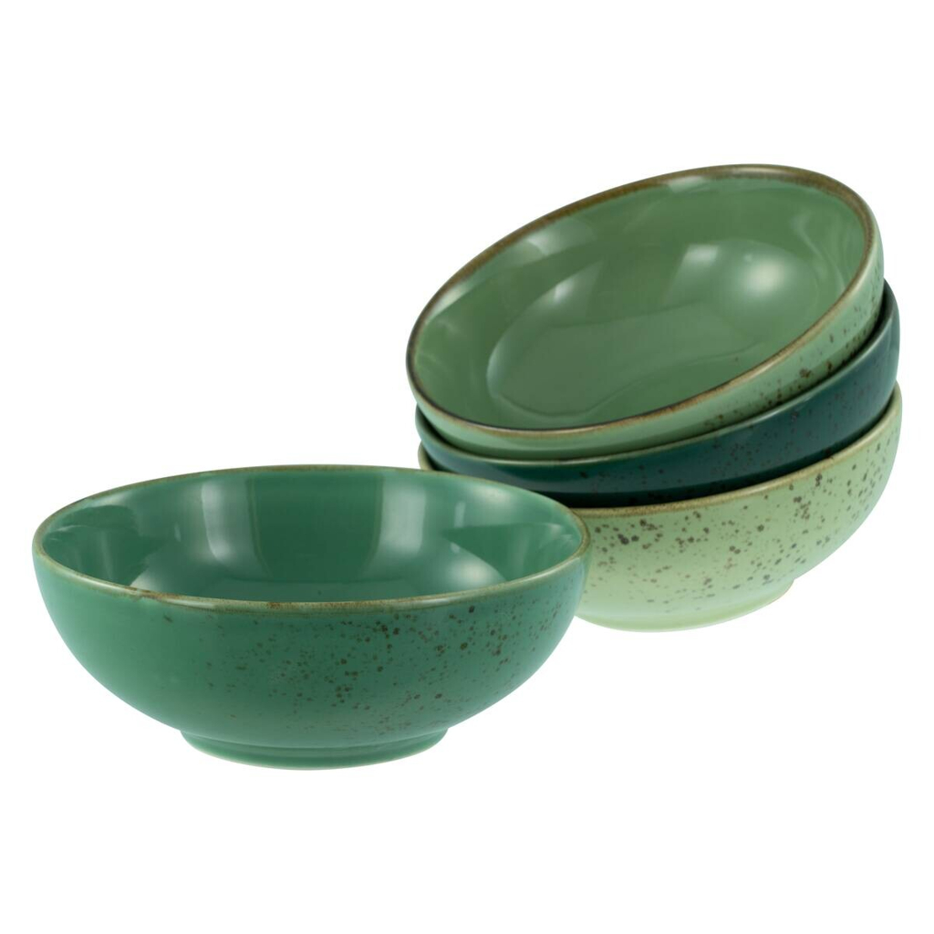 CreaTable Schüssel-Set Nature Collection Green Life grün Steinzeug