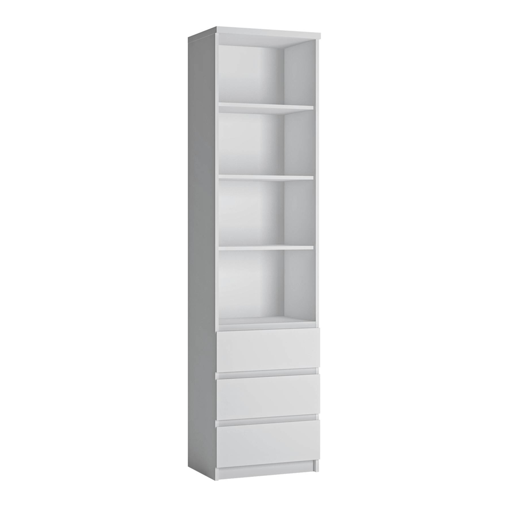 Regal Fribo Alpinweiß Spanplatte B/H/T: ca. 50x200x40 cm