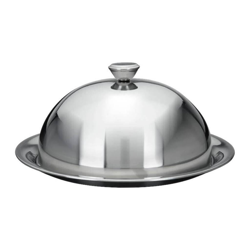 Kuchenglocke silber Edelstahl H/D: ca. 14x24,5 cm