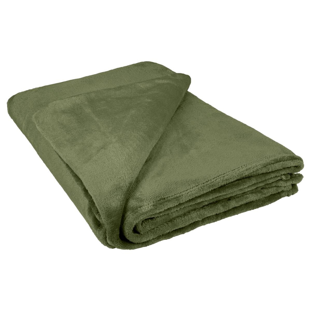 Wohndecke grün Polyester B/L: ca. 160x220 cm