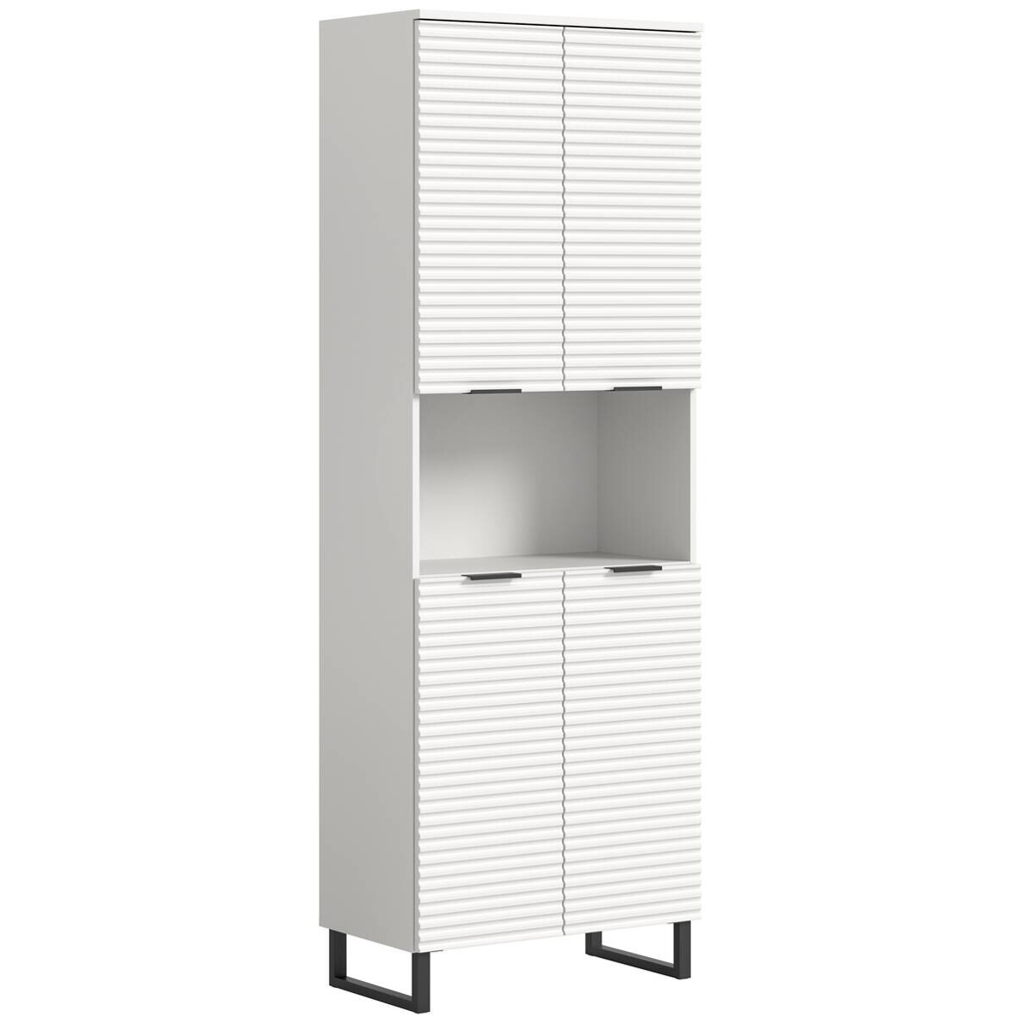 Hochschrank Riff weiß B/H/T: ca. 70x193x34 cm