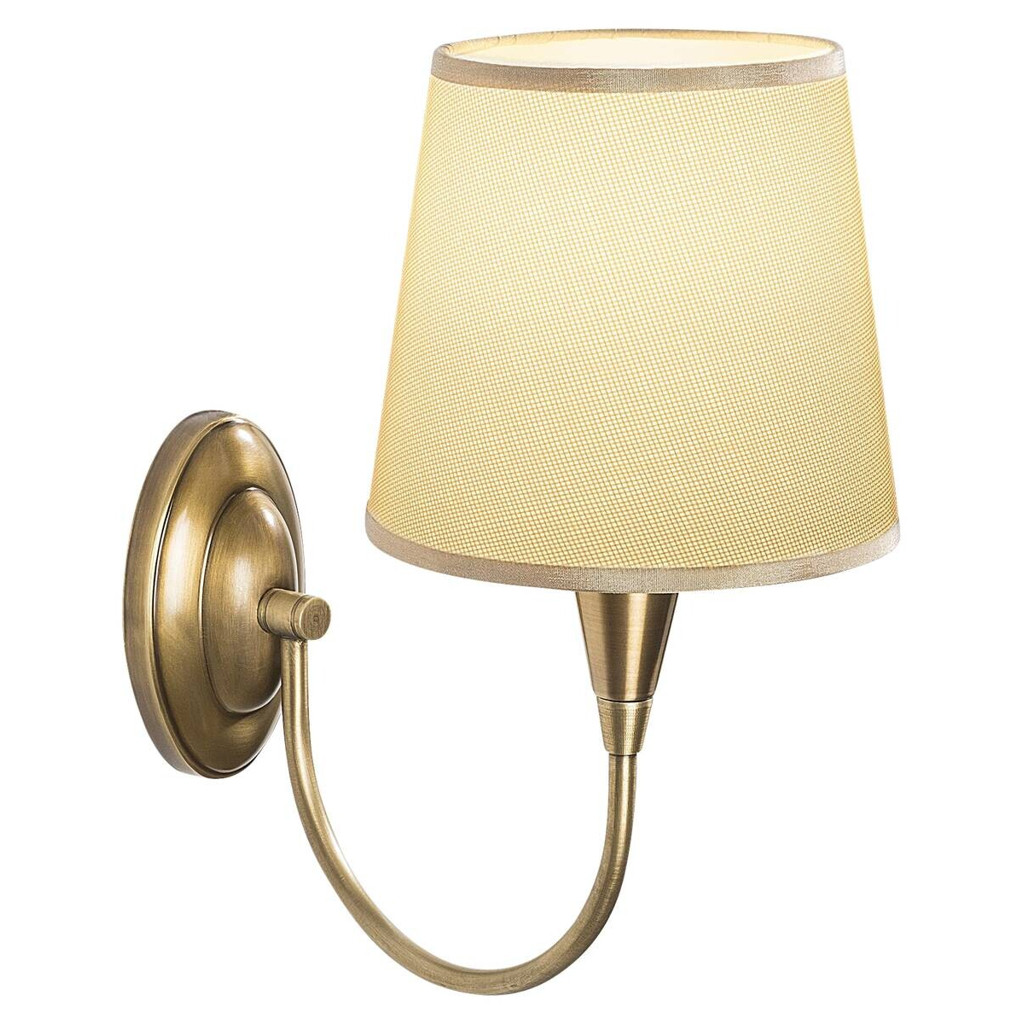 Opviq Wandleuchte Pardo bronze Stoff Metall B/H/T/L/D: ca. 28x31x28x16x16 cm E27 1 Brennstellen