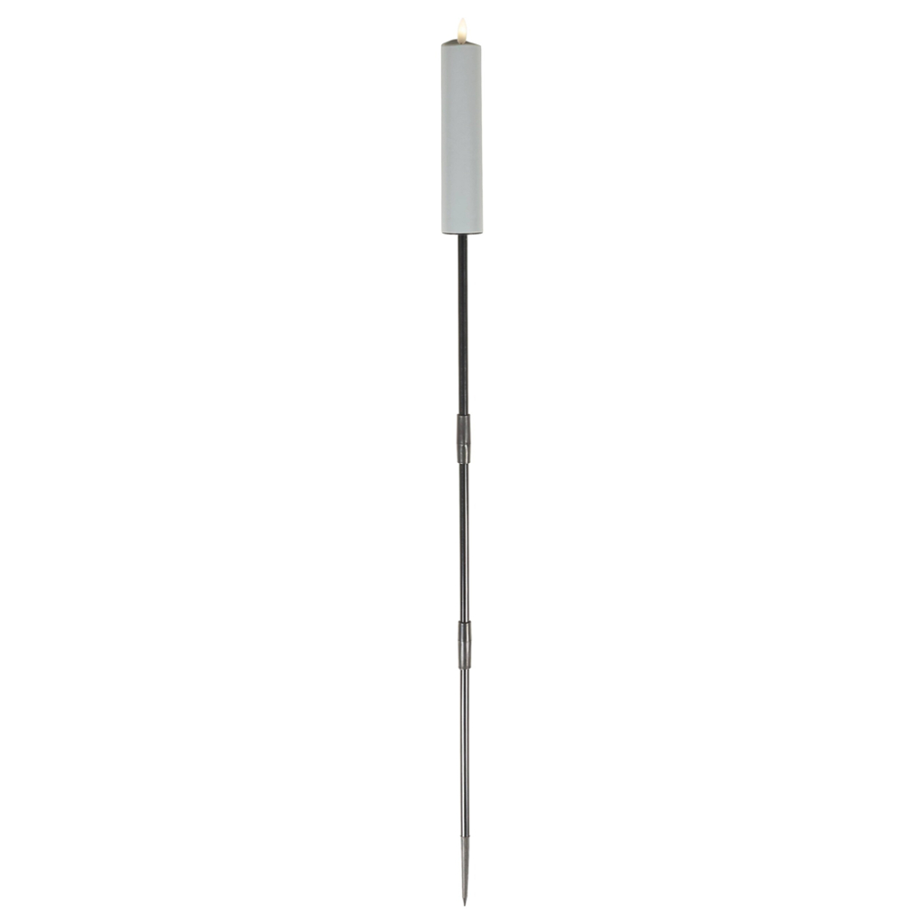 LED-Kerze grau H: ca. 88 cm