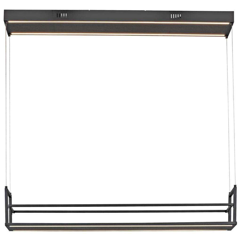 Just Light LED-Pendelleuchte Sontura schwarz B/H/L: ca. 17,1x120x103,6 cm