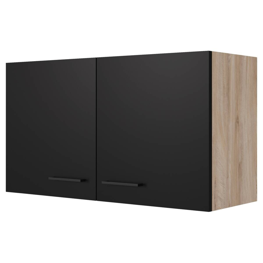 Hängeschrank Capri schwarz matt B/H/T: ca. 100x54,8x32 cm