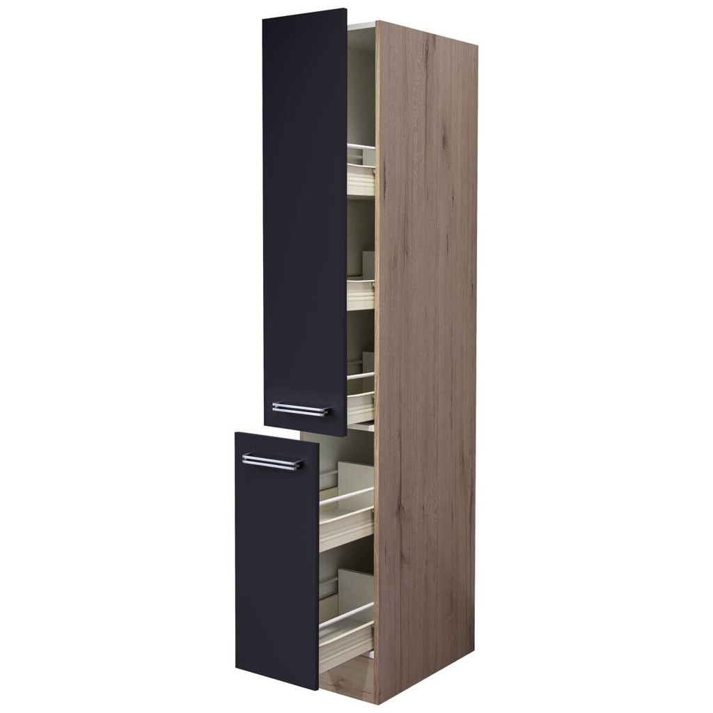 Apothekerschrank Elva anthrazit strukturiert B/H/T: ca. 30x200x57 cm