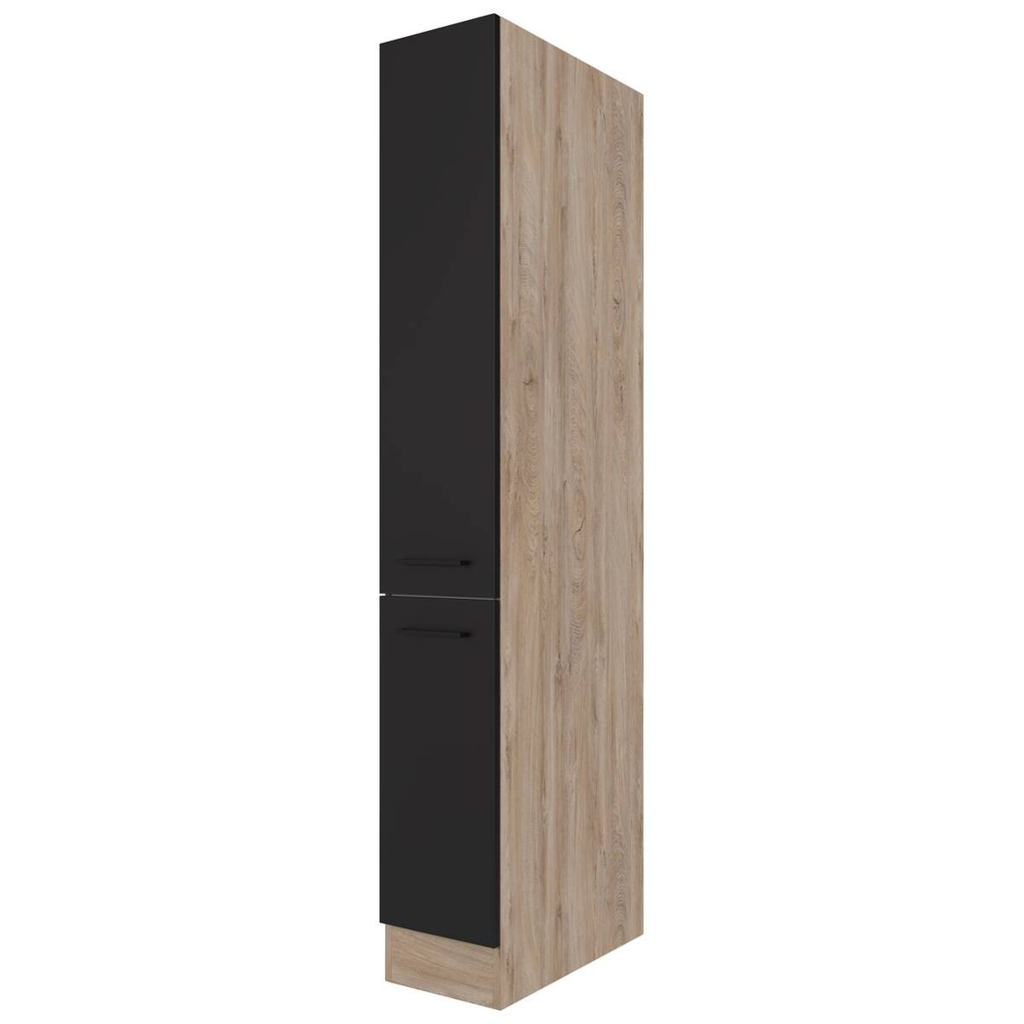 Apothekerschrank Capri schwarz matt B/H/T: ca. 30x200x57 cm