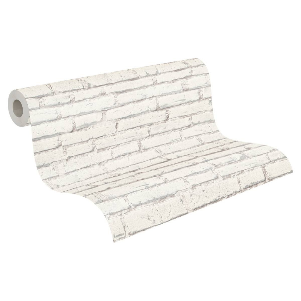 A.S.Creation Vliestapete Best of Wood`n Stone 2nd Edition Steine weiß grau B/L: ca. 53x1005 cm