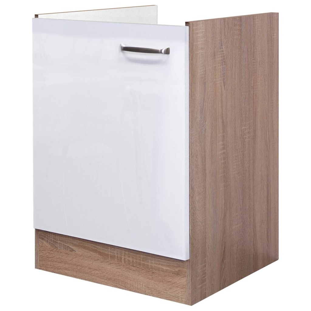 Spülenschrank Valero weiß Hochglanz B/H/T: ca. 50x82x57 cm