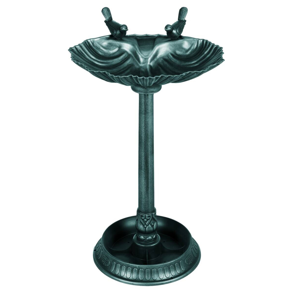 Outsunny Vogeltränke dunkelgrün Kunststoff B/H/L: ca. 38x81x49,5 cm