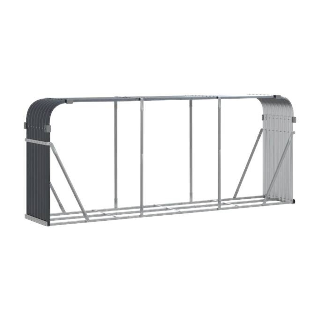 vidaXL Kaminholzhalter anthrazit B/H: ca. 234x100 cm