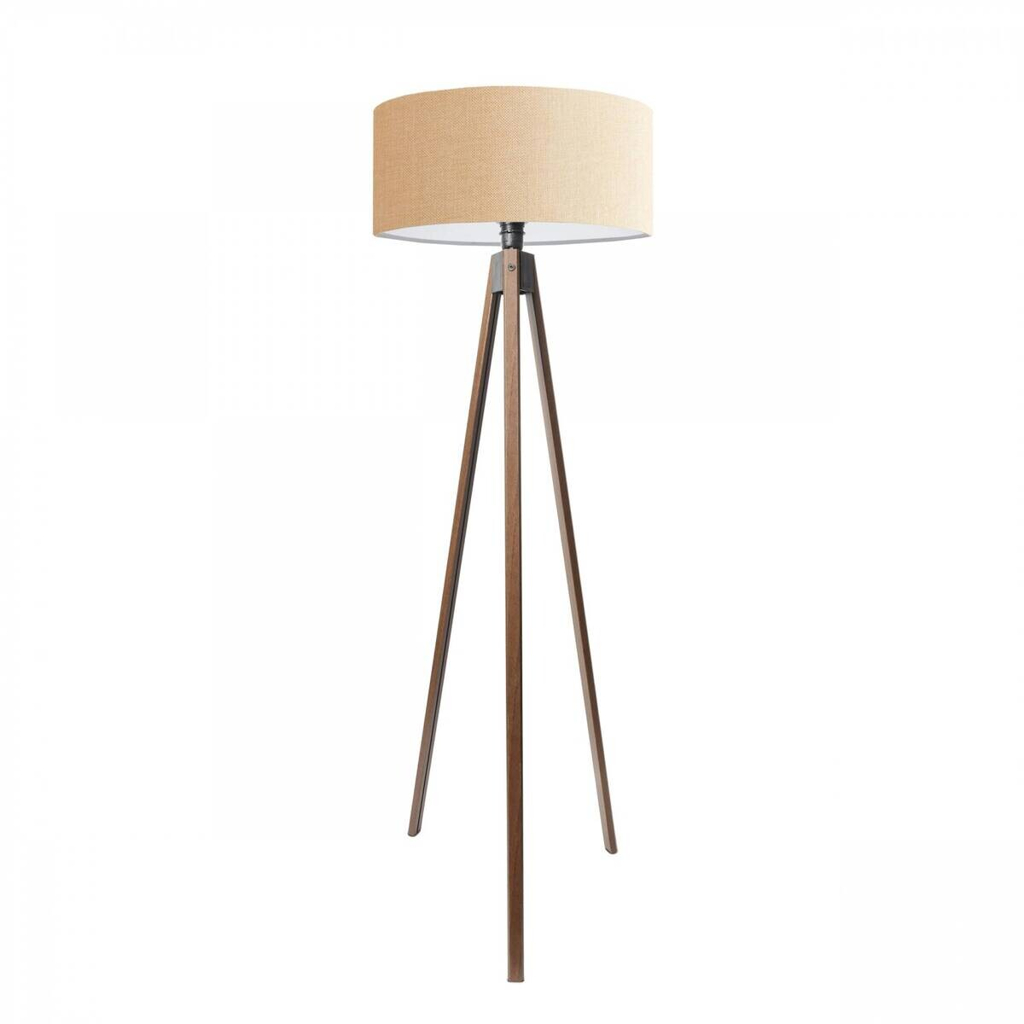Opviq Stehlampe beige Stoff B/H/T/L/D: ca. 38x200x38x38x38 cm E27 1 Brennstellen