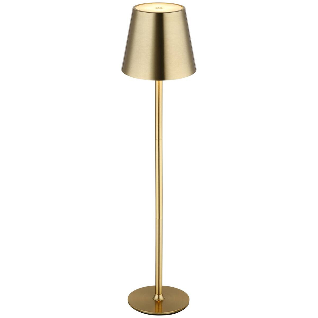 GLOBO LED-Tischleuchte VANNIE 58438M Opal messing Metall Kunststoff H/D: ca. 47x11,2 cm 1 Brennstellen