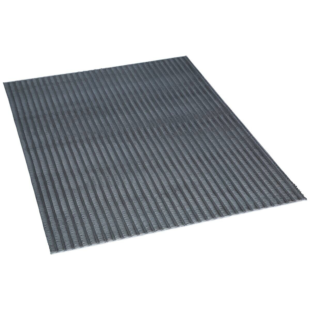 Fellimitat Stripy anthrazit B/L: ca. 200x280 cm