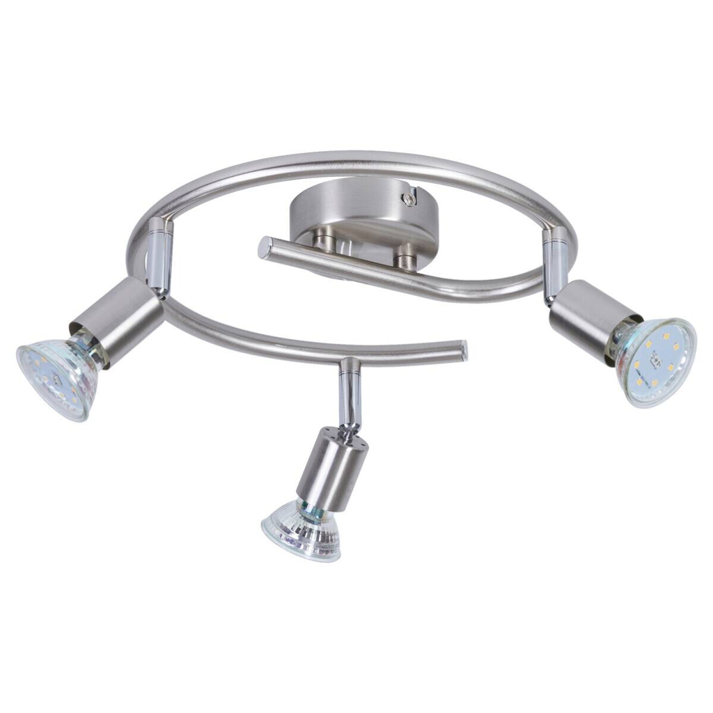 POCOline LED-Spotspirale 3-flg. Boris nickel B/H/L: ca. 25x10x25 cm 3 Brennstellen