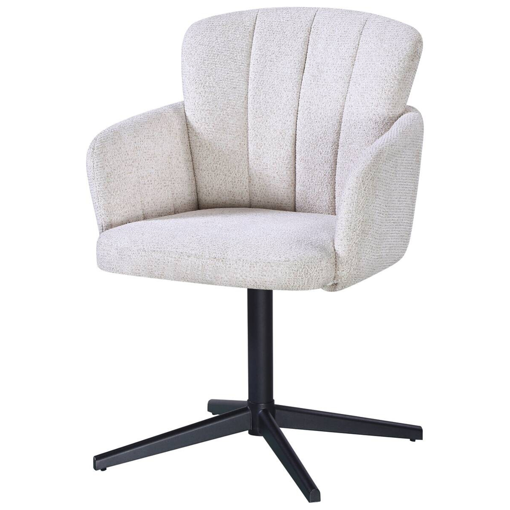 Armlehnstuhl Dana beige Webstoff B/H/T: ca. 58x84x61 cm