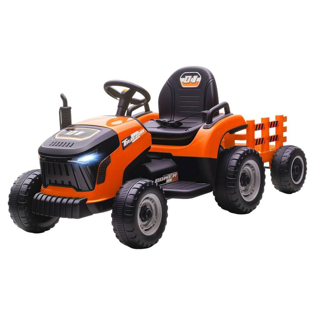 AIYAPLAY Elektrischer Traktor orange B/H/L: ca. 58x55x139 cm