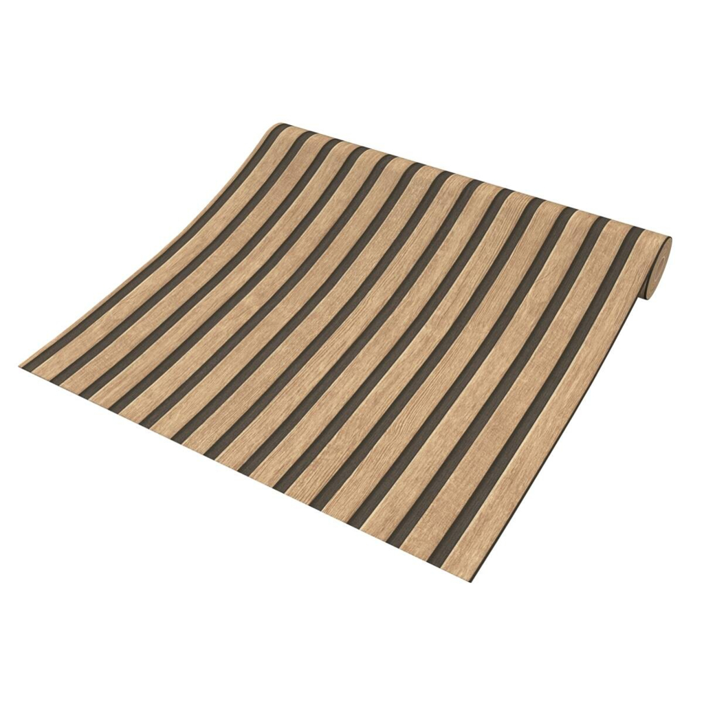 Vliestapete Holzoptik hellbraun schwarz B/L: ca. 53x1005 cm