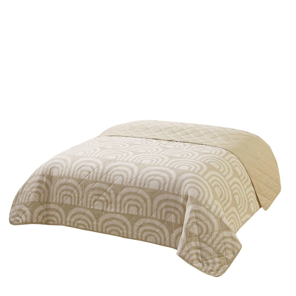 Tagesdecke beige Polyester B/L: ca. 220x240 cm