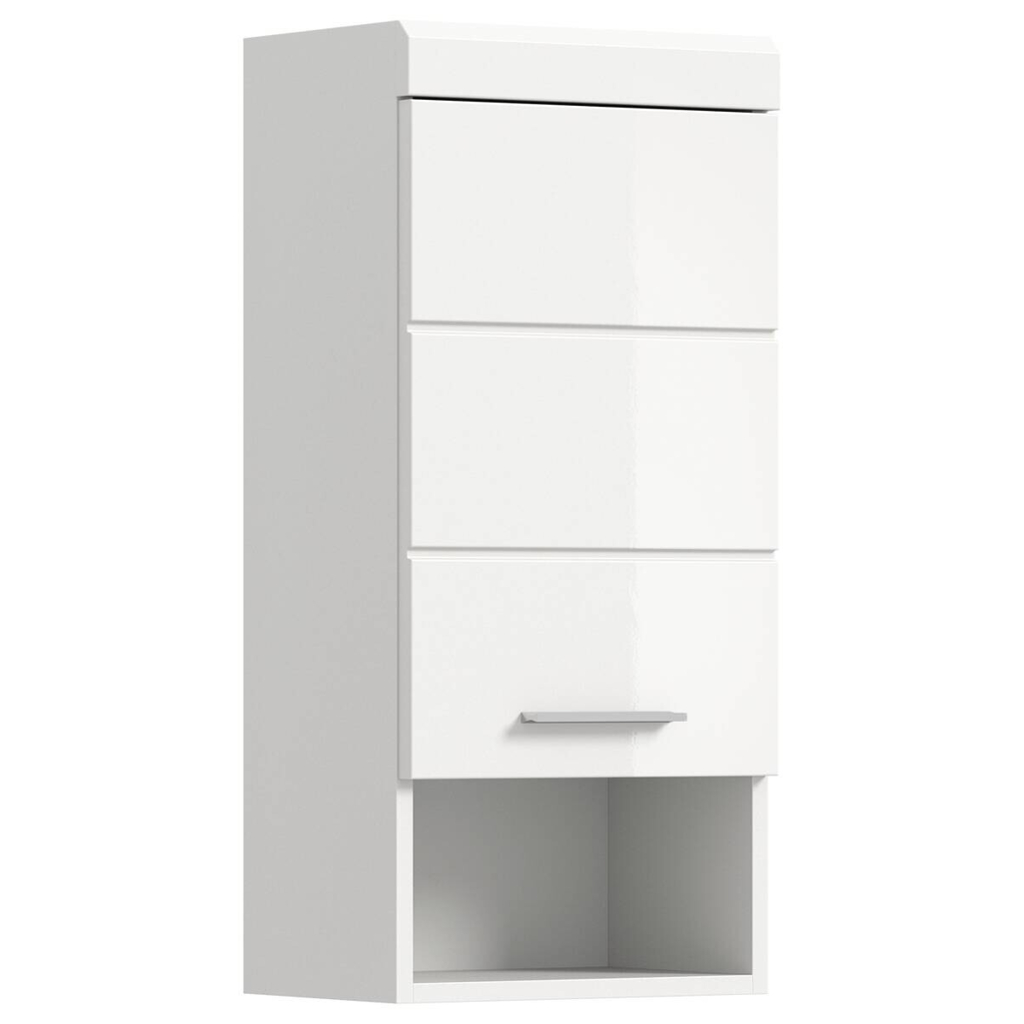 Badhängeschrank Scout weiß weiß Hochglanz B/H/T: ca. 37x79x24 cm