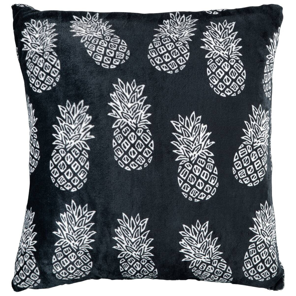 Dekokissen Flanell weiß Polyester B/L: ca. 60x60 cm