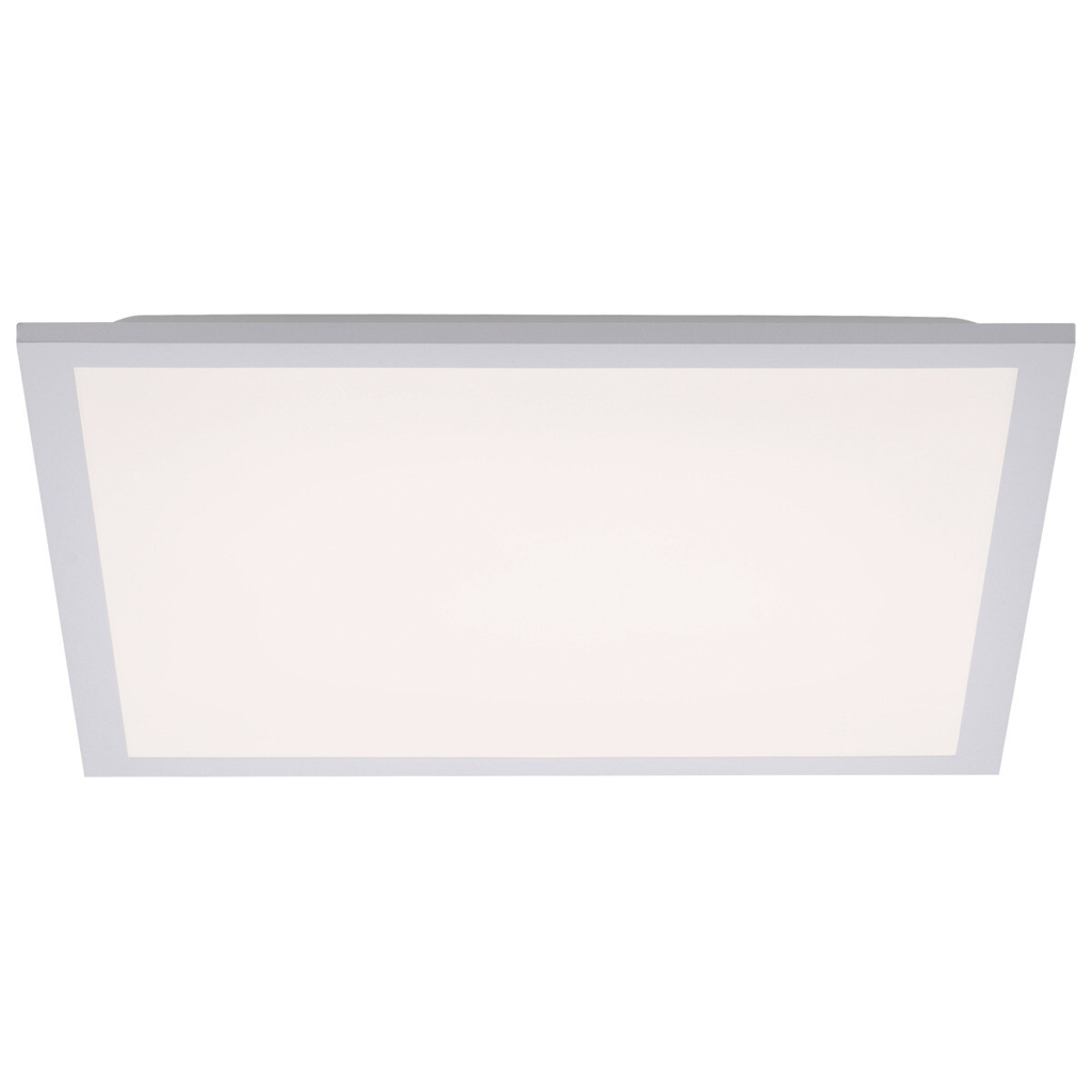 Just Light Deckenleuchte 12201-16 Flat weiß Kunststoff B/H/L: ca. 45x6x45 cm 1 Brennstellen