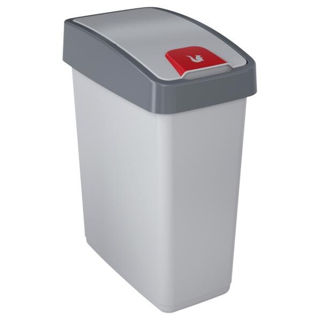keeeper Abfalleimer silber B/H/L: ca. 24x47,5x39,5 cm