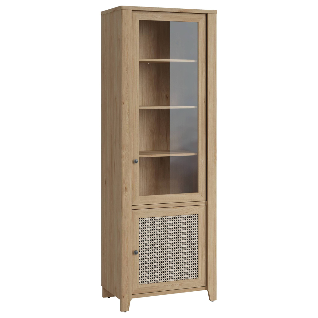 Standvitrine Cestino Jackson Hickory Nachbildung B/H/T: ca. 73x206x42 cm 509622200
