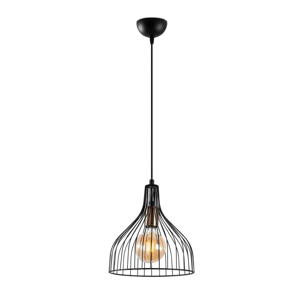 Opviq Pendelleuchte Cafu-11565 schwarz B/H/T/L/D: ca. 25x123x25x25x25 cm E27 1 Brennstellen