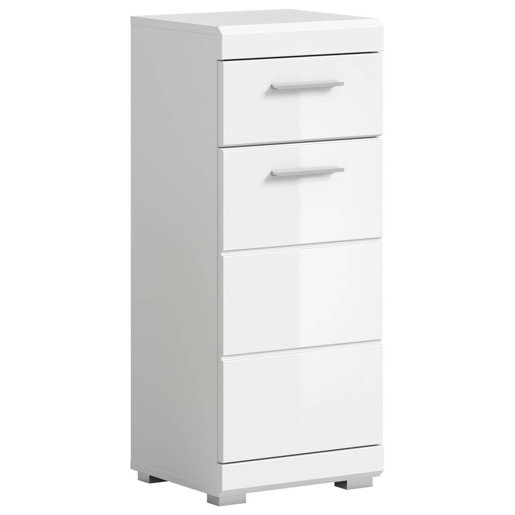 Schrank Scout weiß weiß Hochglanz B/H/T: ca. 37x88x31 cm