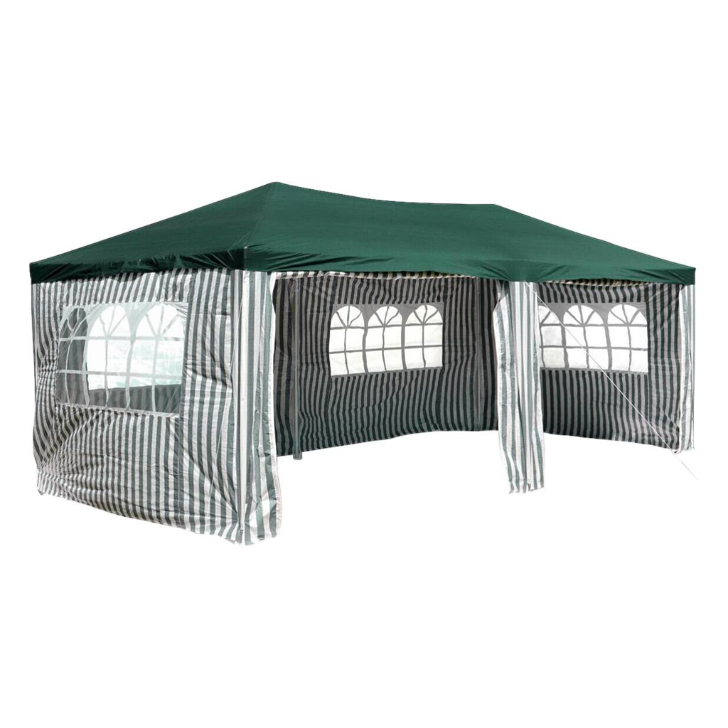 Pavillon grün Polyester-Mischgewebe B/H/L: ca. 600x197x300 …