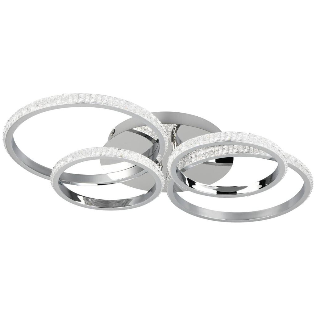 Reality LED-Deckenleuchte Cires Chrom Metall B/H/L: ca. 8,5x49,5x65,5 cm