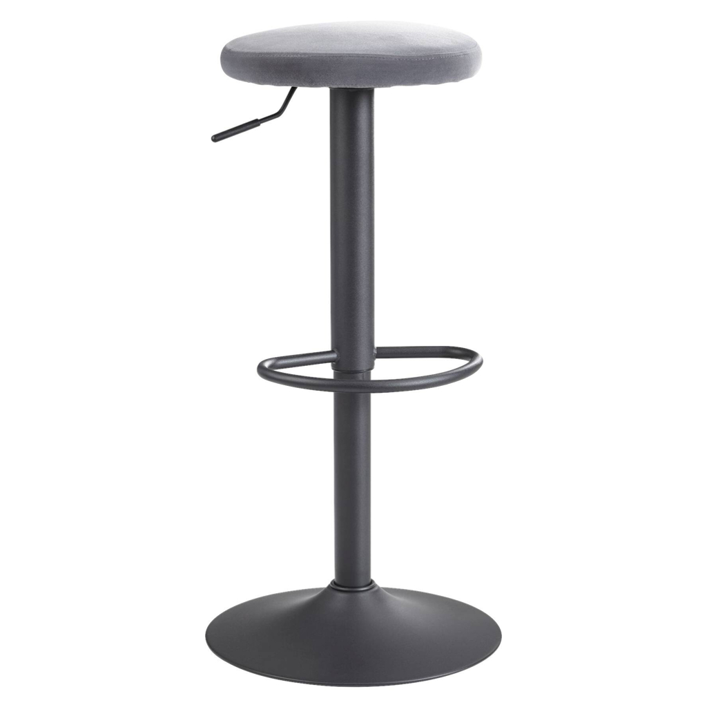 Barhocker grau Polyester B/H/T/D: ca. 40x79x40x35 cm