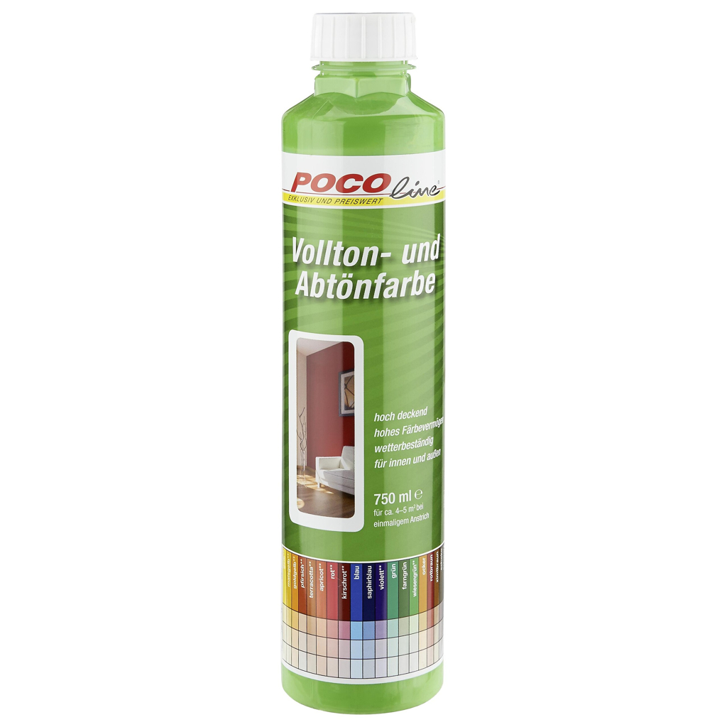 POCOline Vollton- und Abtönfarbe wiesengrün ca. 0,75 l