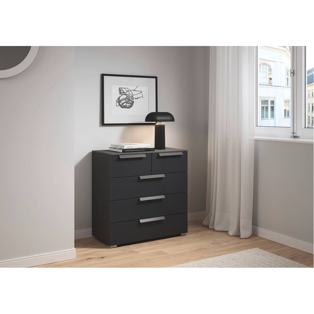 Kommode Aldono Deluxe Graphit B/H/T: ca. 80x81x42 cm