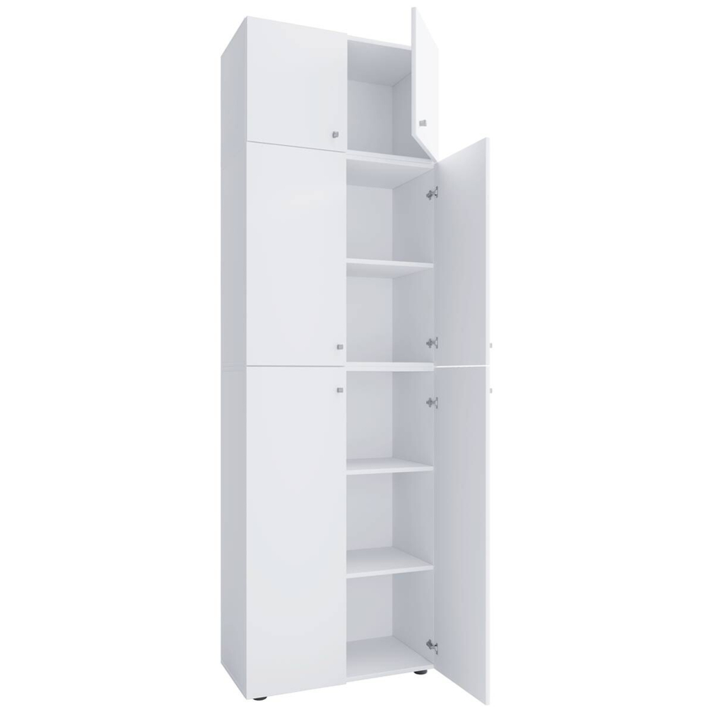 Kleiderschrank Lona weiß B/H/T: ca. 70x223x39 cm