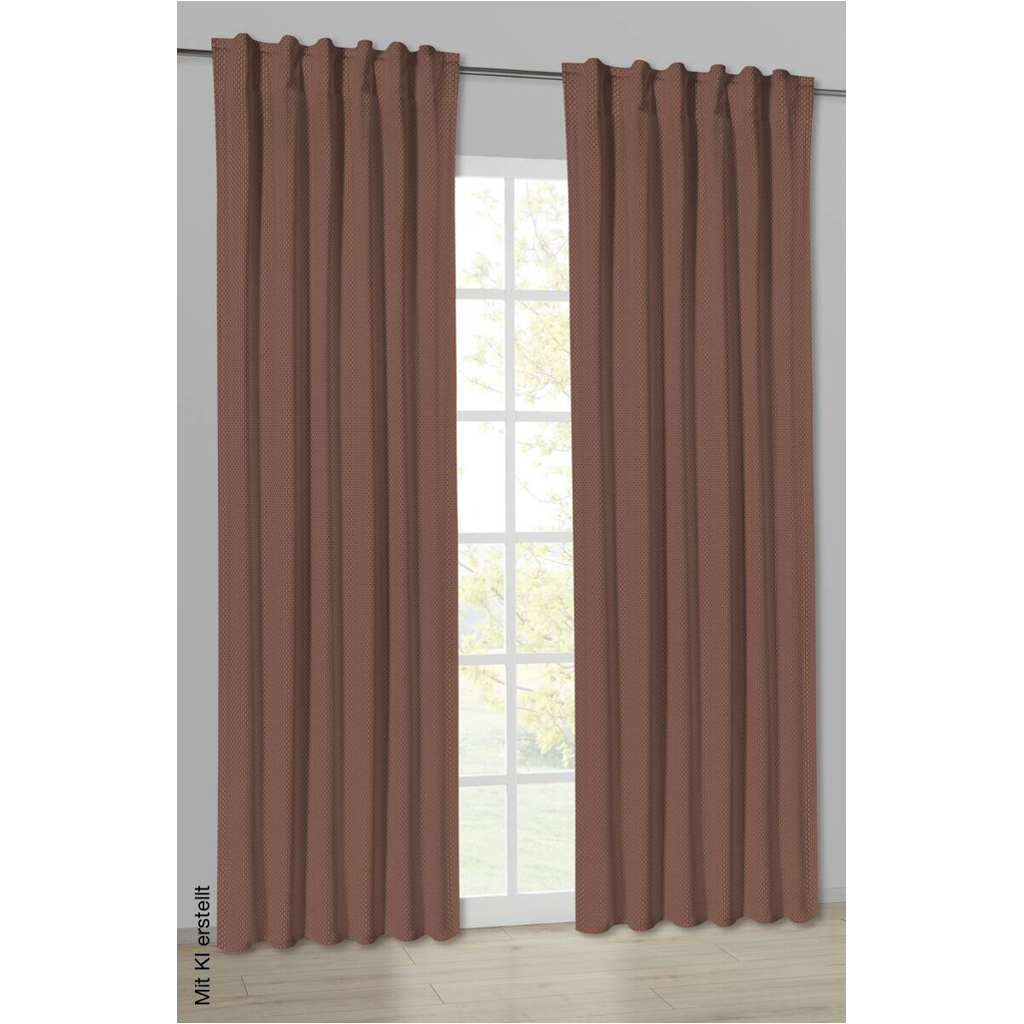 POCOline Kombivorhang Wabe Mocha Mousse B/L: ca. 135x245 cm