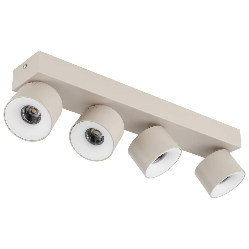 GLOBO LED-Strahler sand Metall Aluminium Kunststoff B/H/L: ca. 8,5x42x10,5 cm 4 Brennstellen