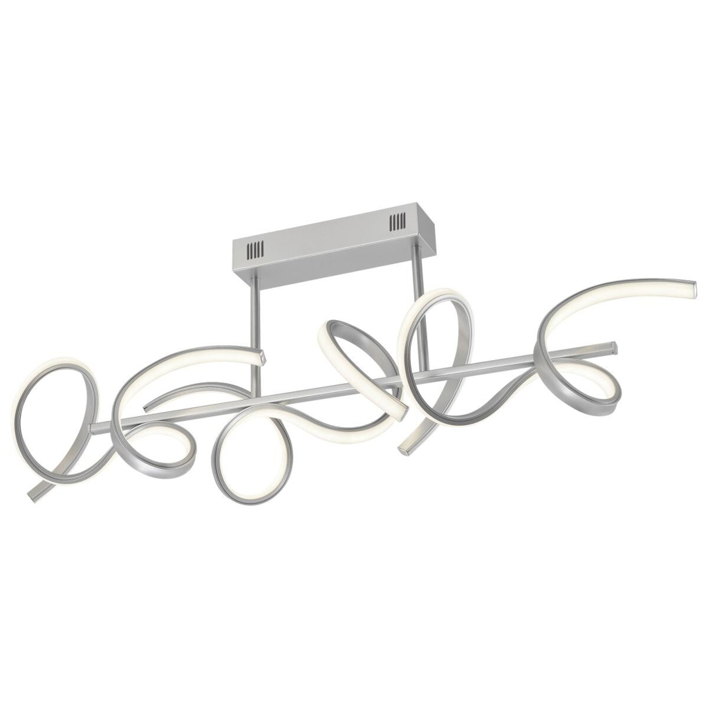 Just Light Deckenleuchte Curls silber Alu B/H/L: ca. 21x30x82 cm
