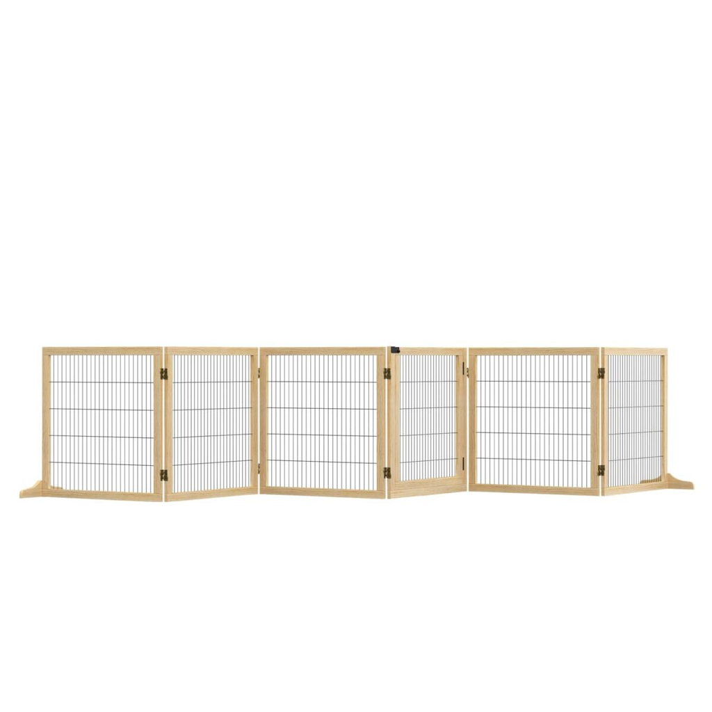 PawHut Schutzgitter natur Polypropylen B/H/L: ca. 36x432x70 cm