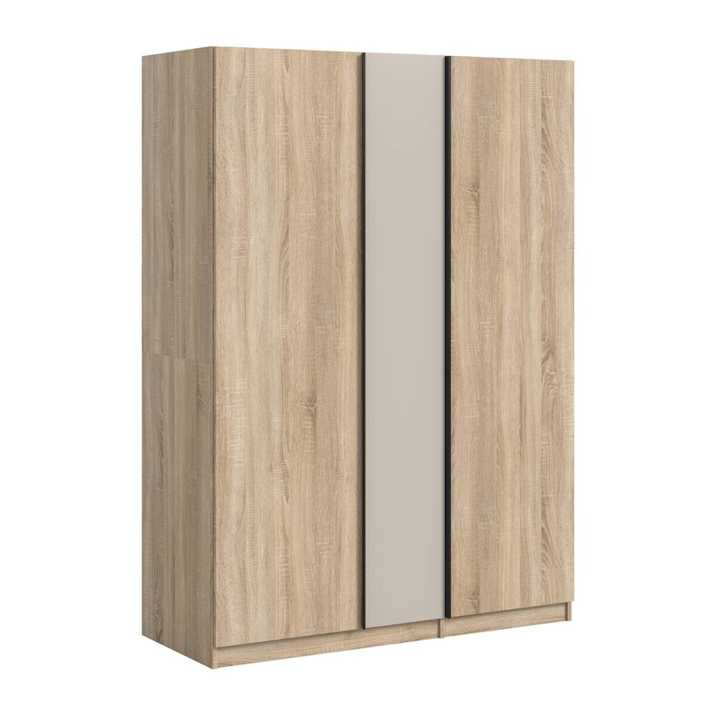 Kleiderschrank OAKLAND Eiche Sonoma Nachbildung Cashmere B/H/T: ca. 130x183x53 cm