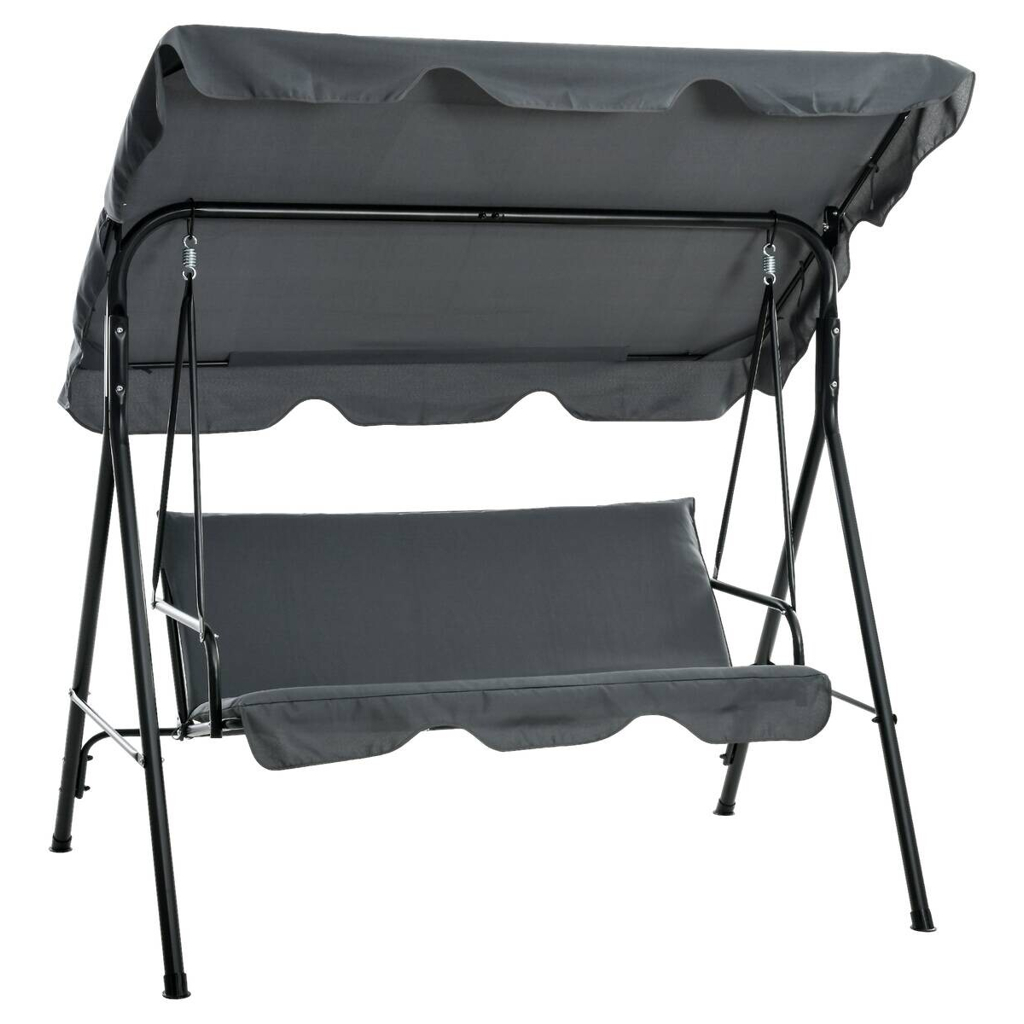 Outsunny Hollywoodschaukel grau Polyester B/H/L: ca. 110x153x172 cm