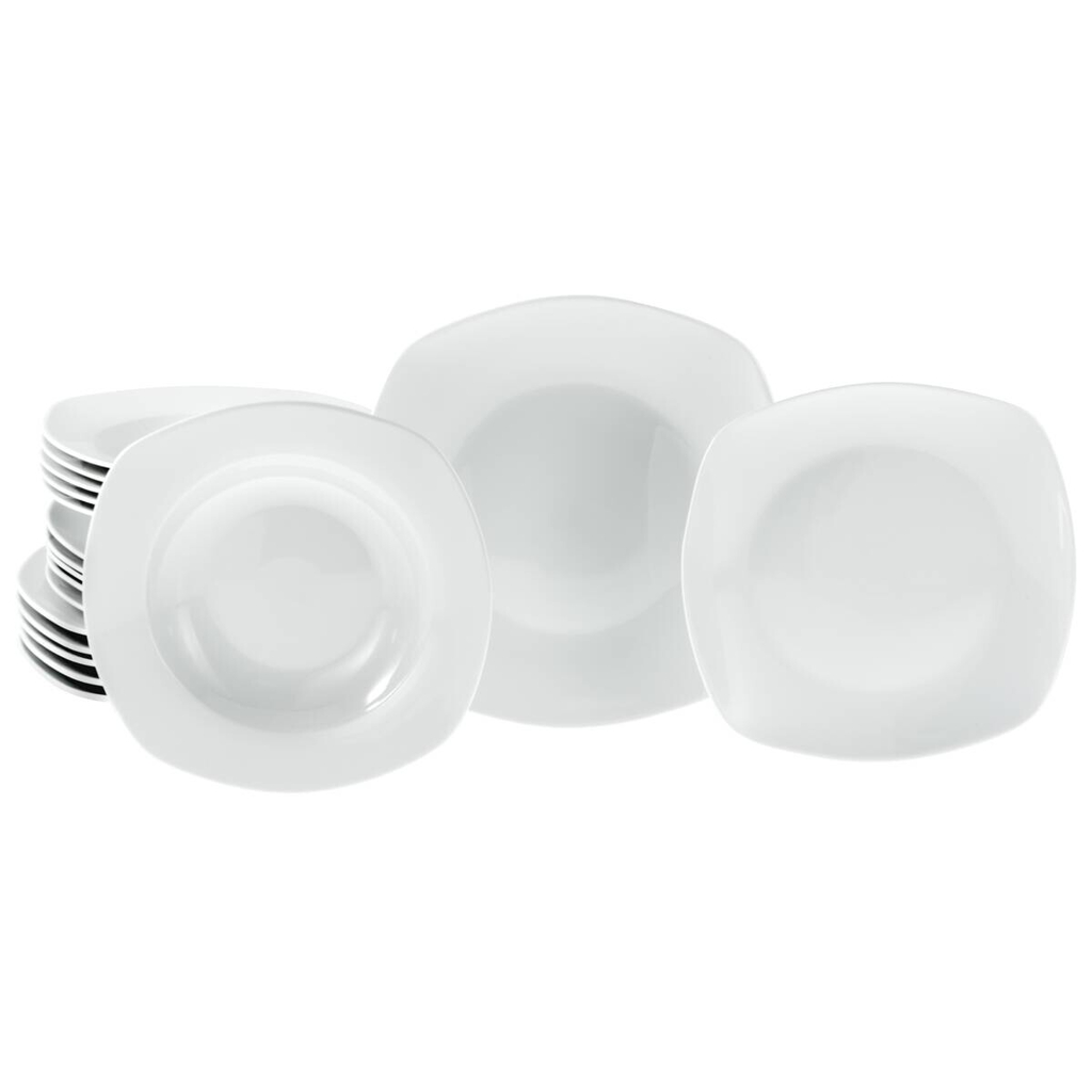 CreaTable Tafelservice Amelie weiß Porzellan 18 tlg.
